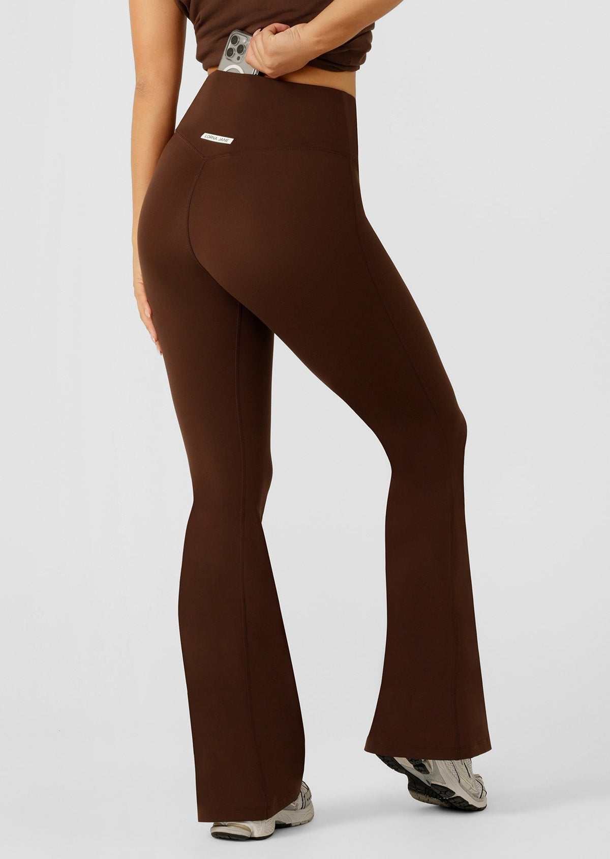 Effortless Phone Pocket Flared Leggings