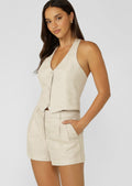 Hamptons Linen Halter Vest