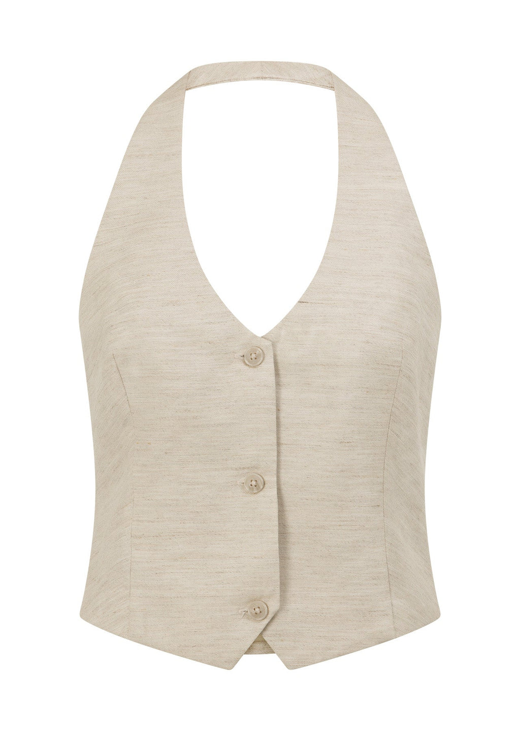 Hamptons Linen Halter Vest