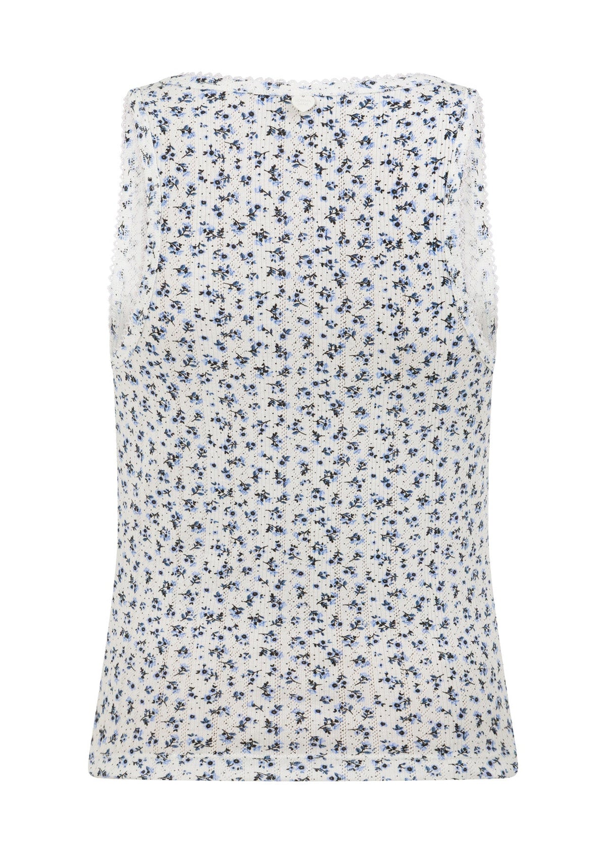 Provincial Floral Pointelle Tank