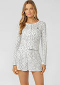 Provincial Floral Pointelle Cardigan