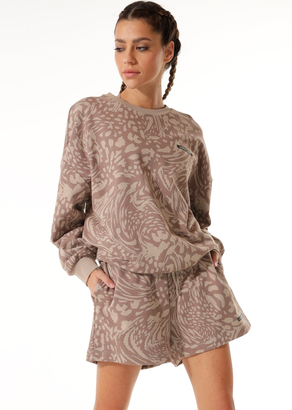 Abstract Oversized Sweat