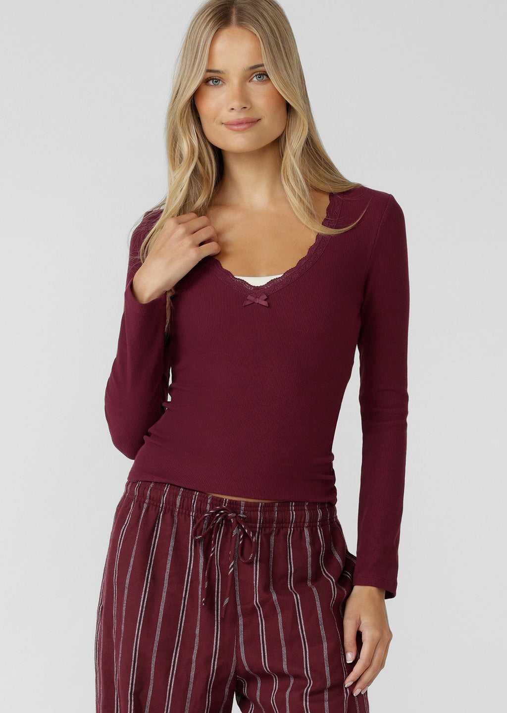 In The Moment Long Sleeve Rib Top