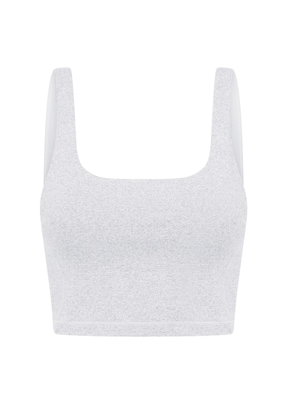 Elevate Marl Cropped Tank Bra Combo