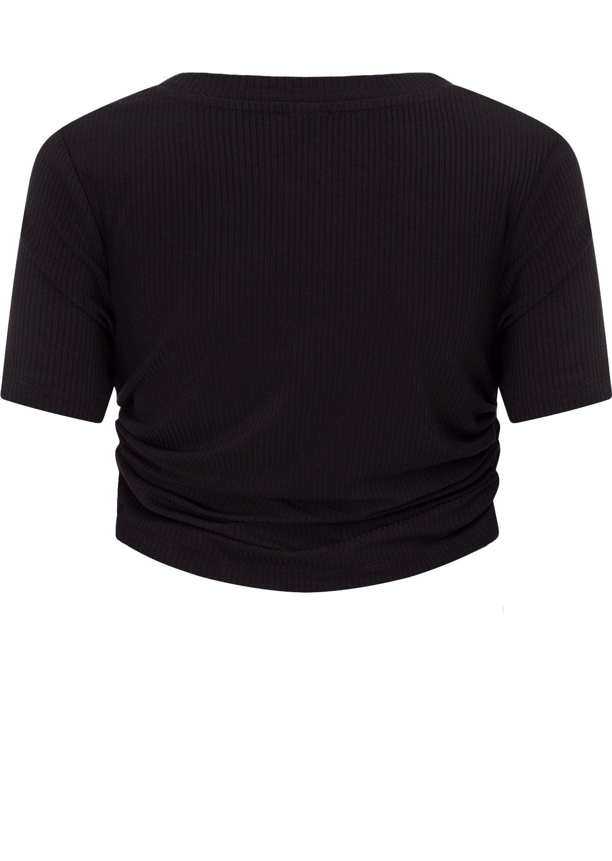 Easy Adjust Rib Short Sleeve Top