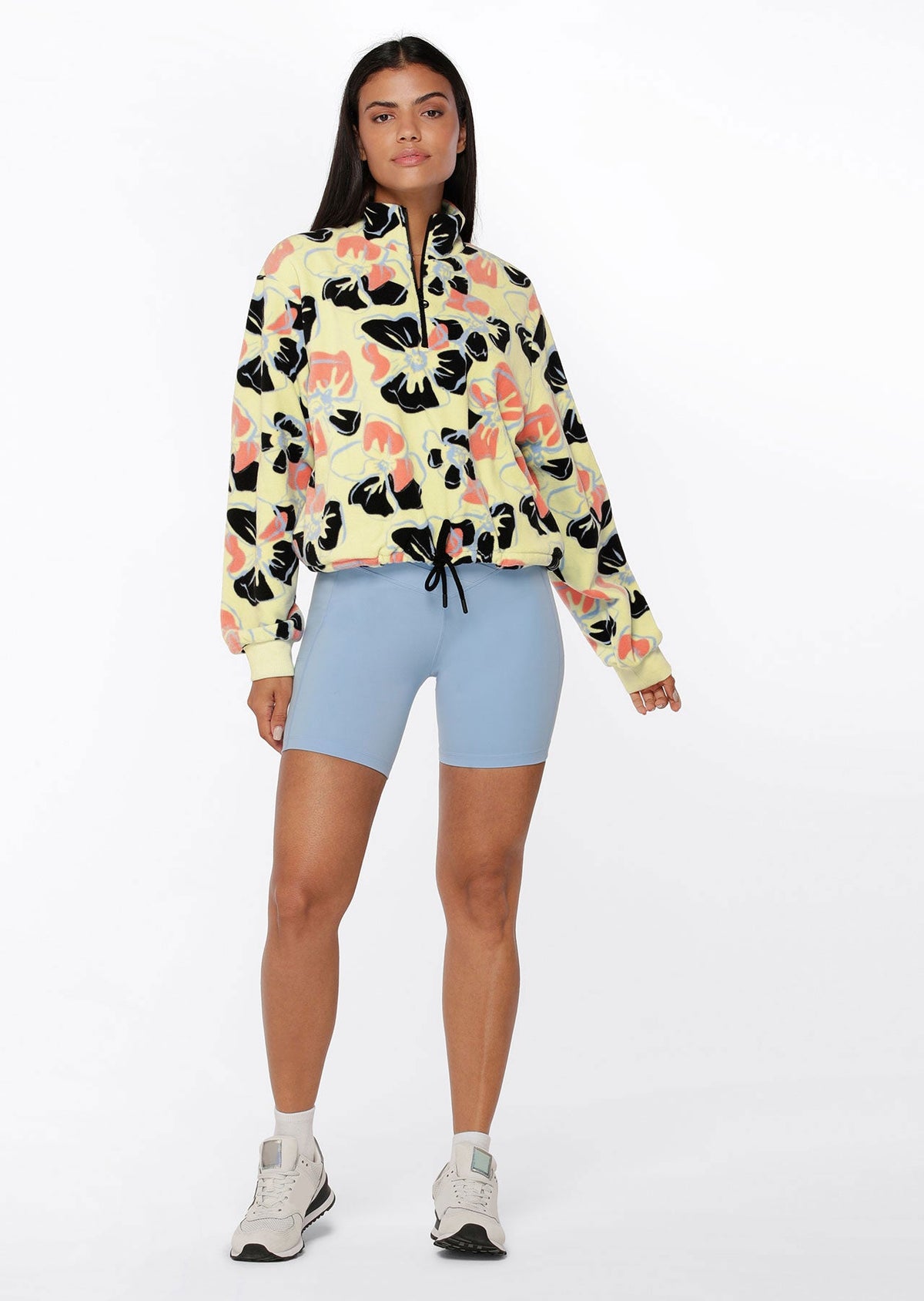 Hibiscus Half Zip Polar Fleece