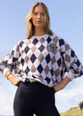 Alumni Argyle Oversized Sweat