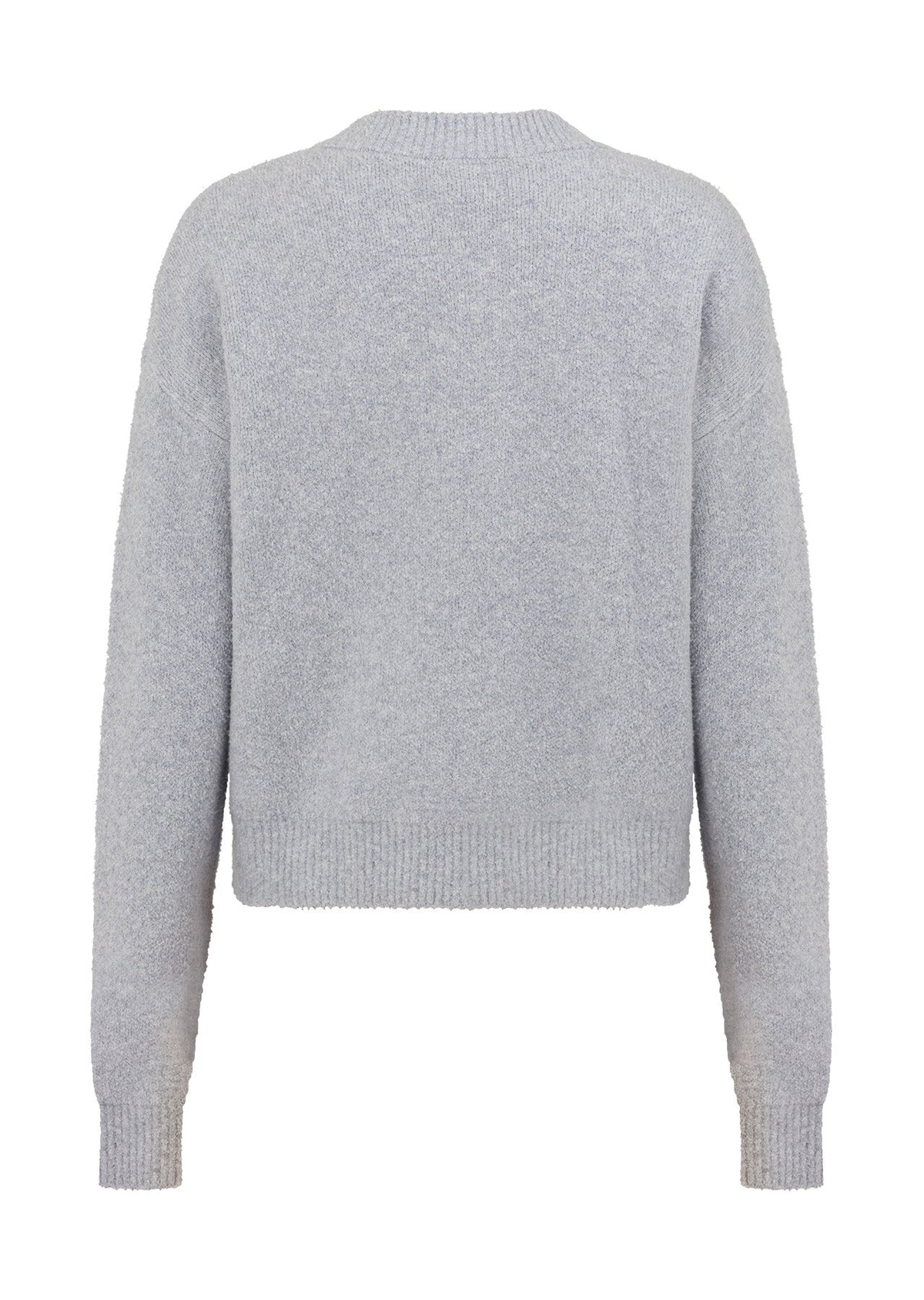 Boucle Knit Bomber Jacket
