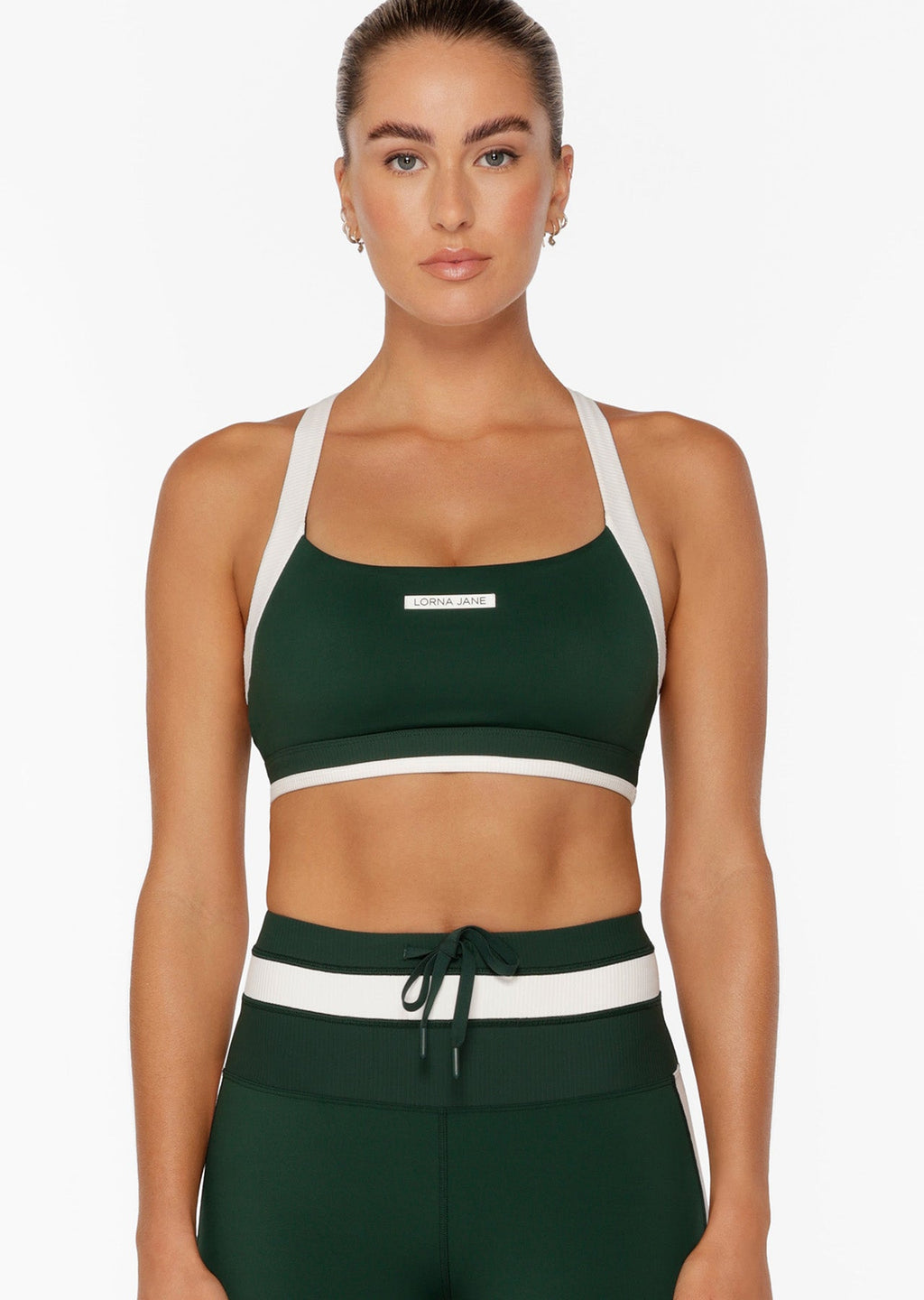 Get On The Green Rib Sports Bra
