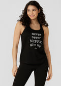 Never Give Up Slouchy Gym Tank
