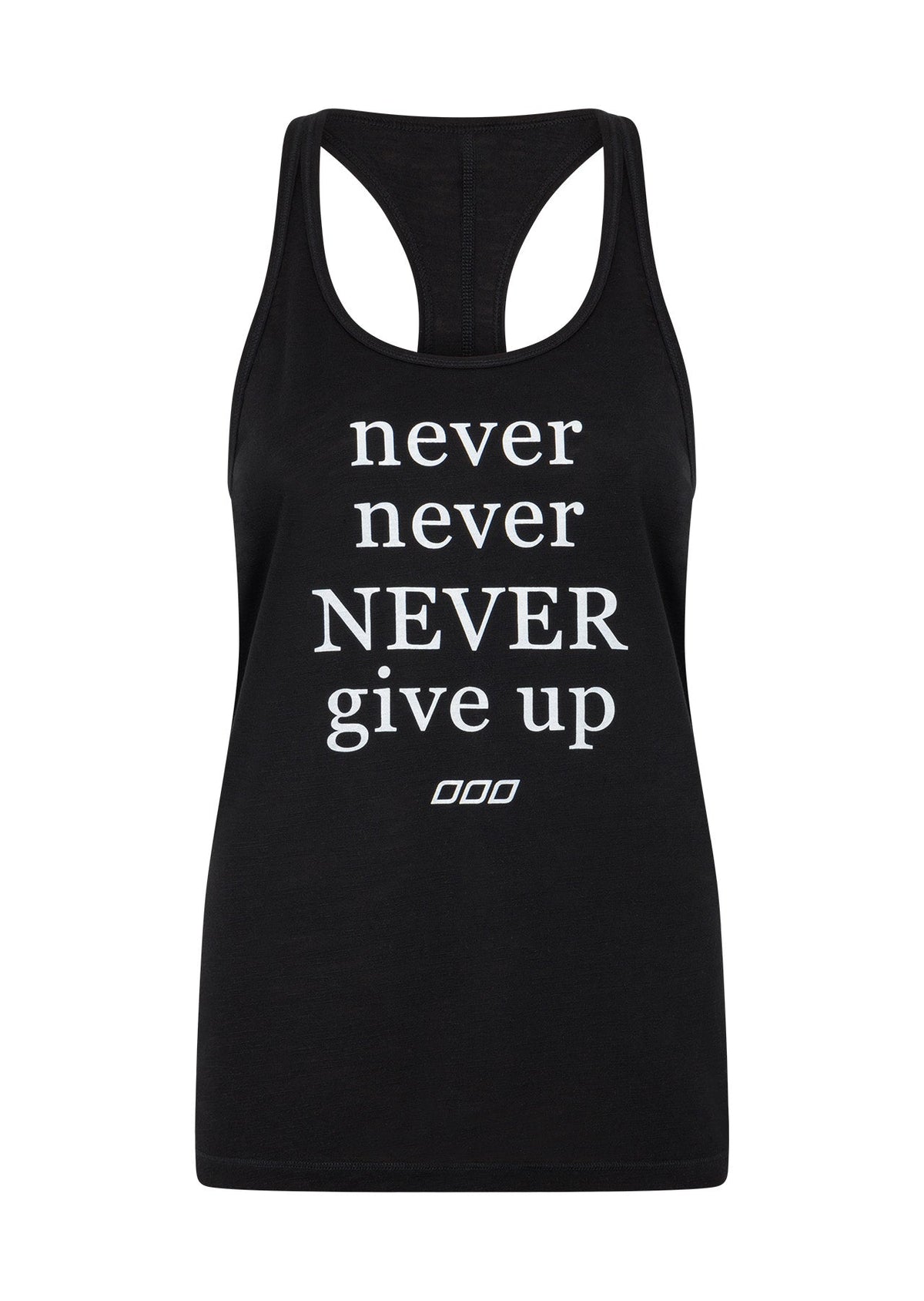 Never Give Up Slouchy Gym Tank