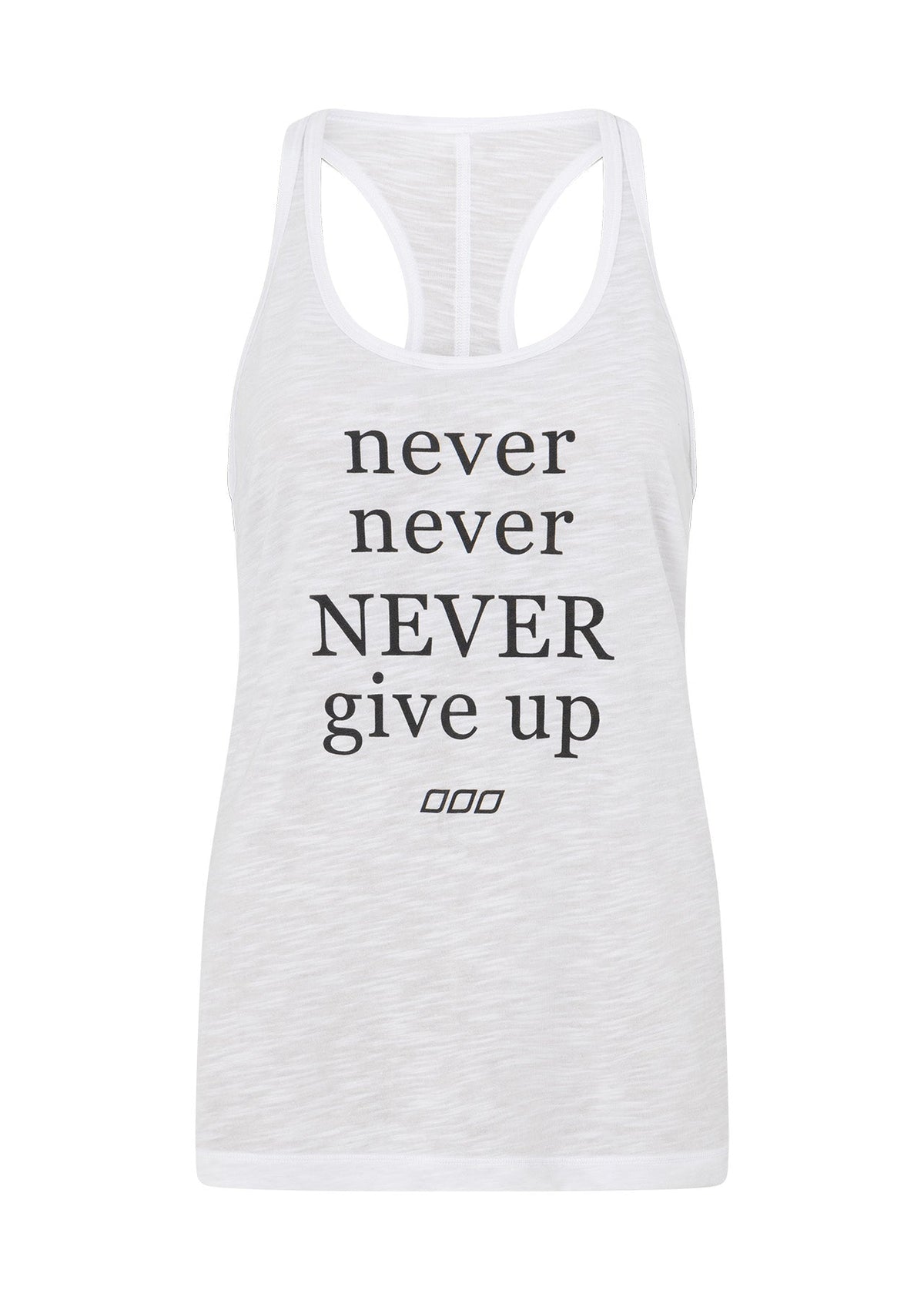Never Give Up Slouchy Gym Tank