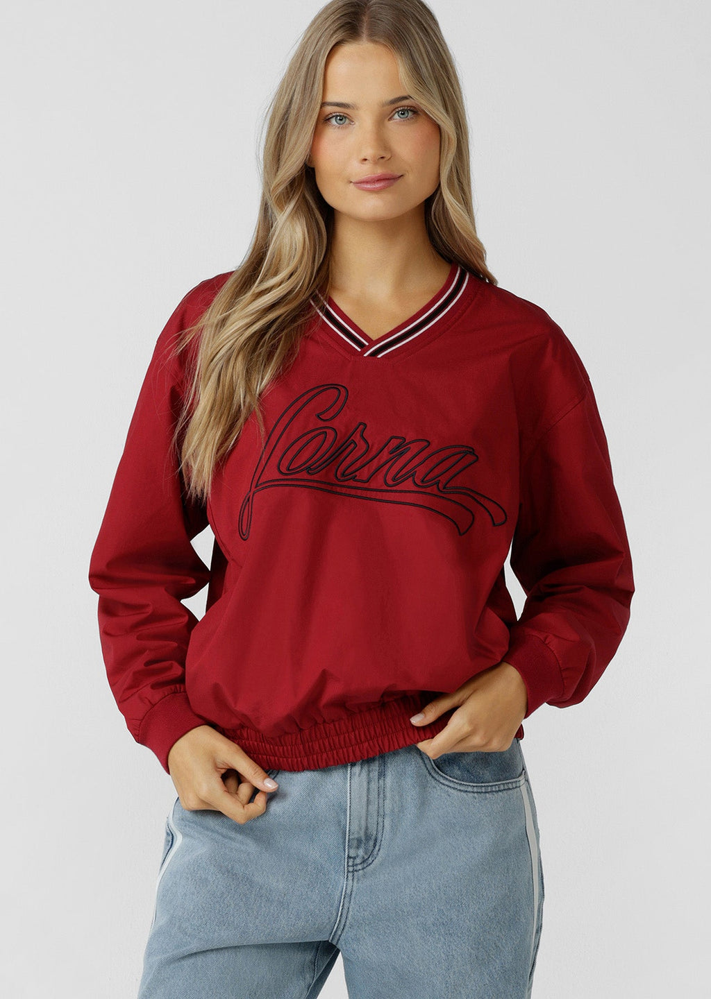 Home Run V Neck Popover