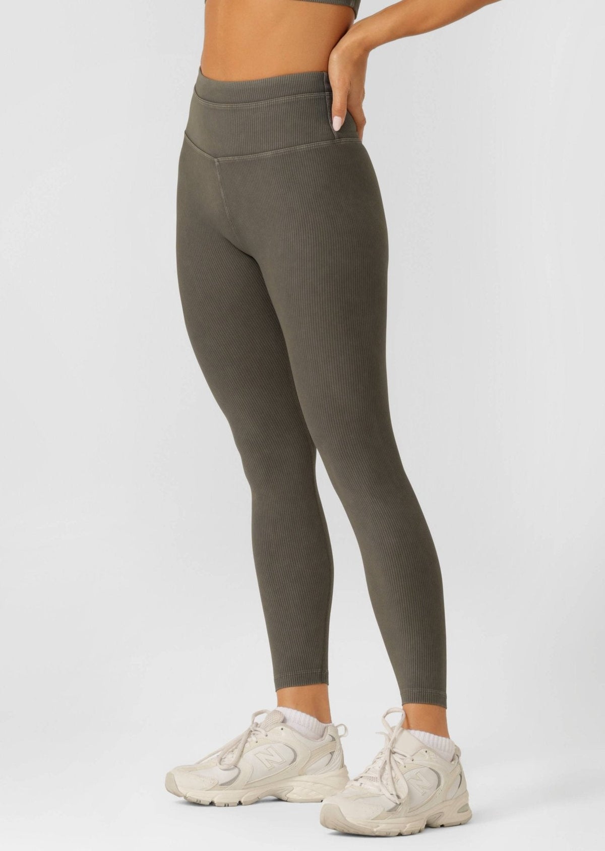 Perform Washed Rib Ankle Biter Leggings