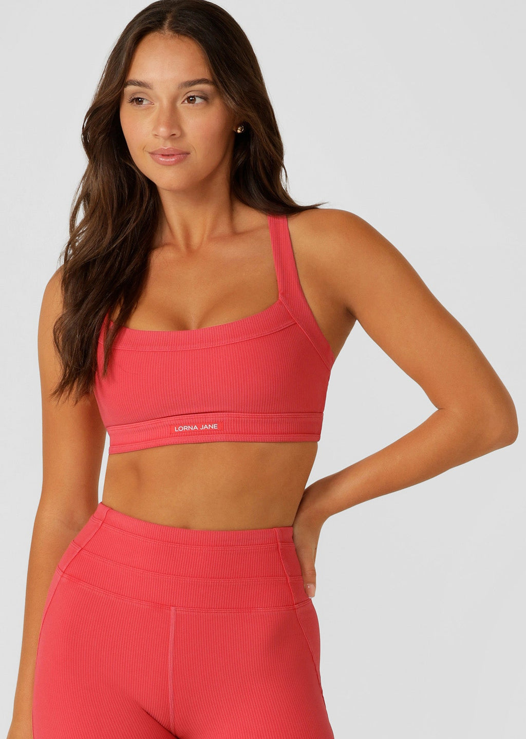 Amplify Washed Rib Sports Bra