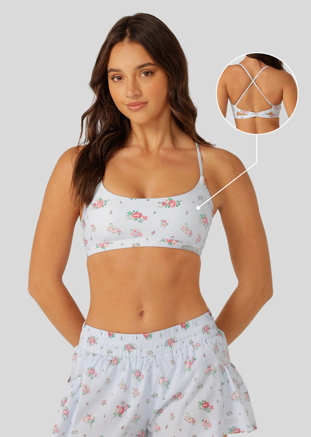 Blueberry Rose Sports Bra