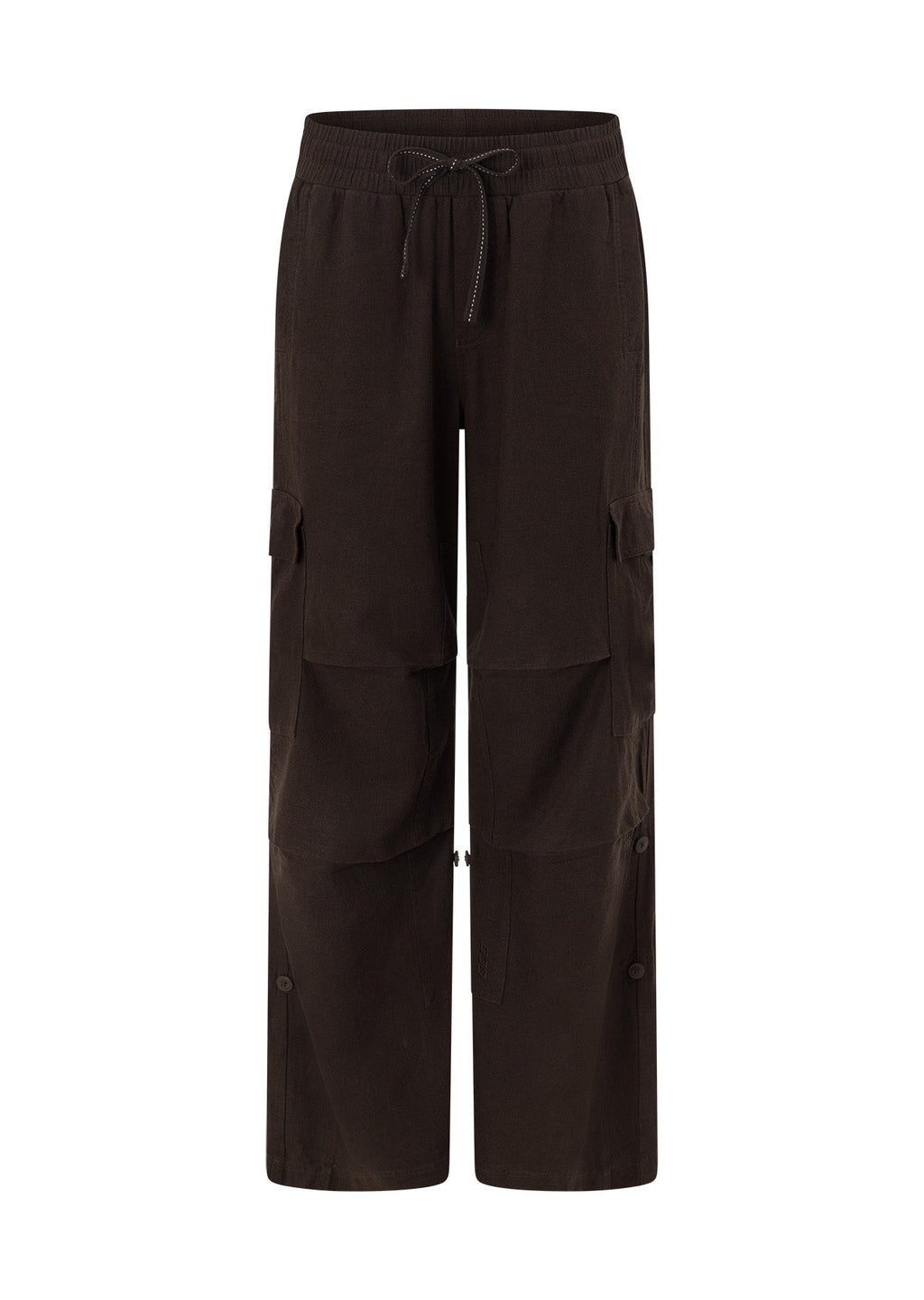 Linen Flashdance Wide Leg Cargo Pants