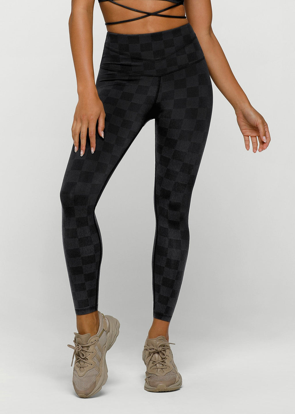 Checkerboard Ankle Biter Leggings