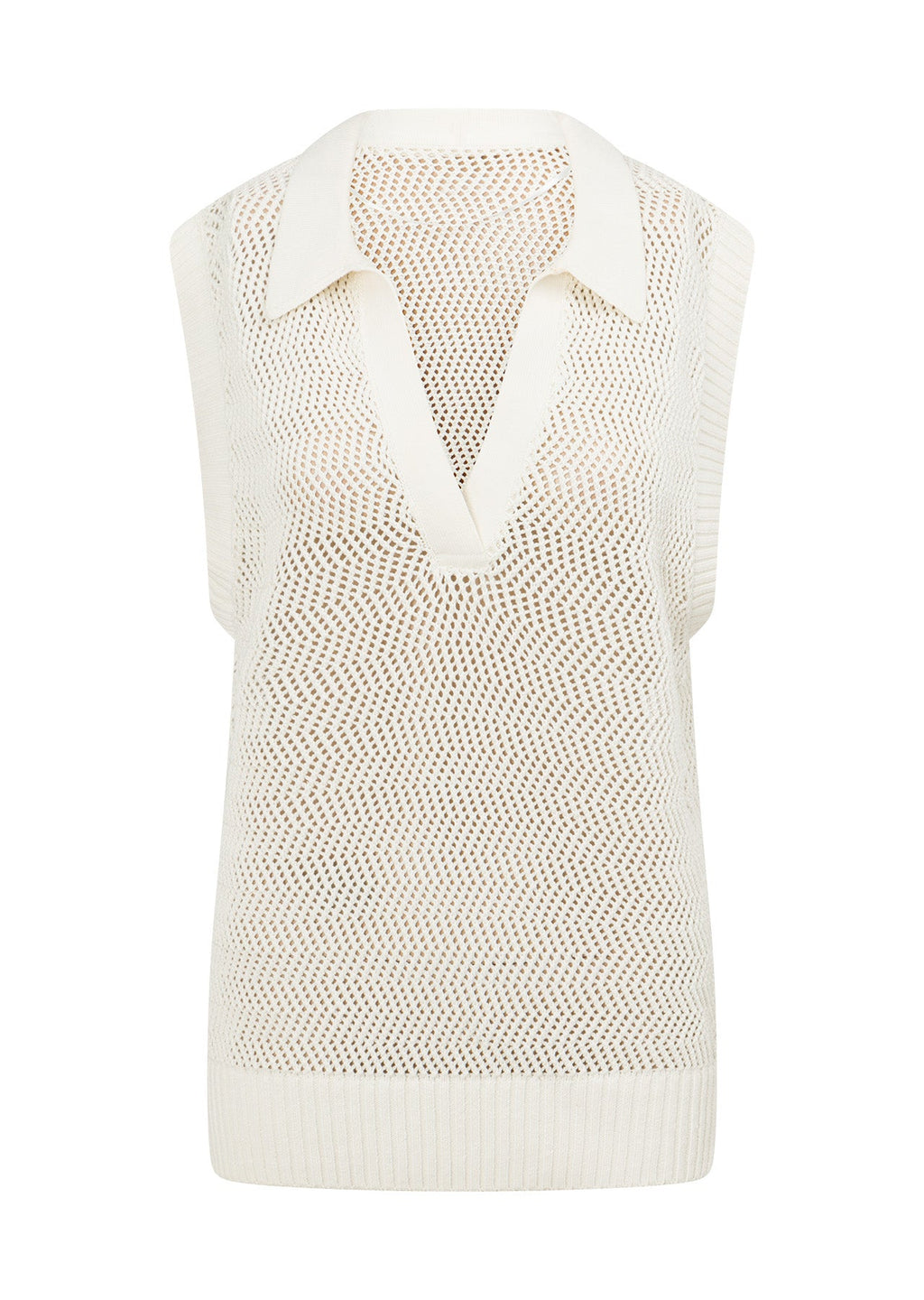 Breezy Open Weave Knit Vest