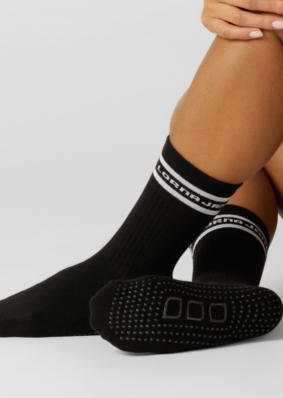 Pilates Grip Crew Socks