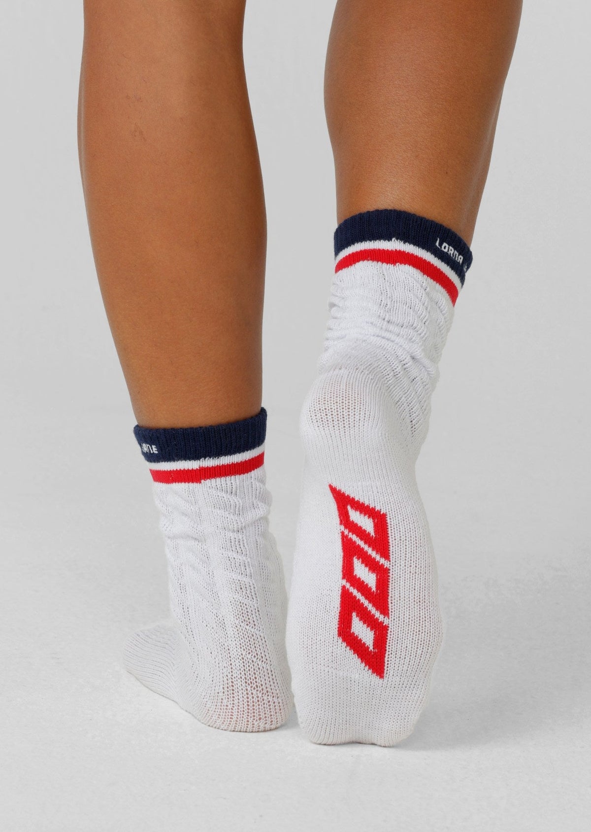 LJ Cable Knit Scrunch Socks