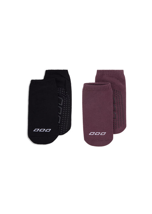 2PK Icon Pilates Grip Socks