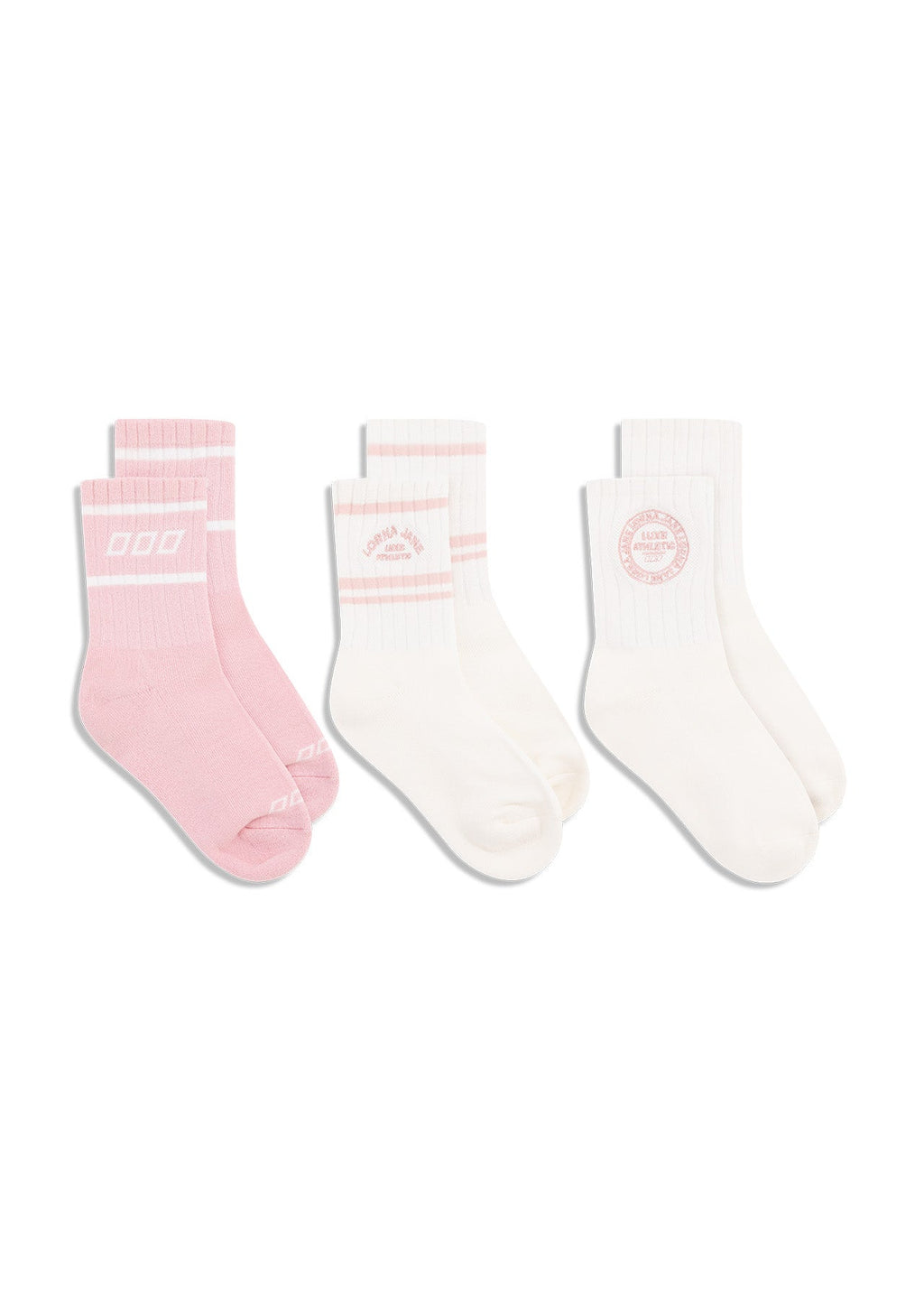 3PK Multi Crew Socks