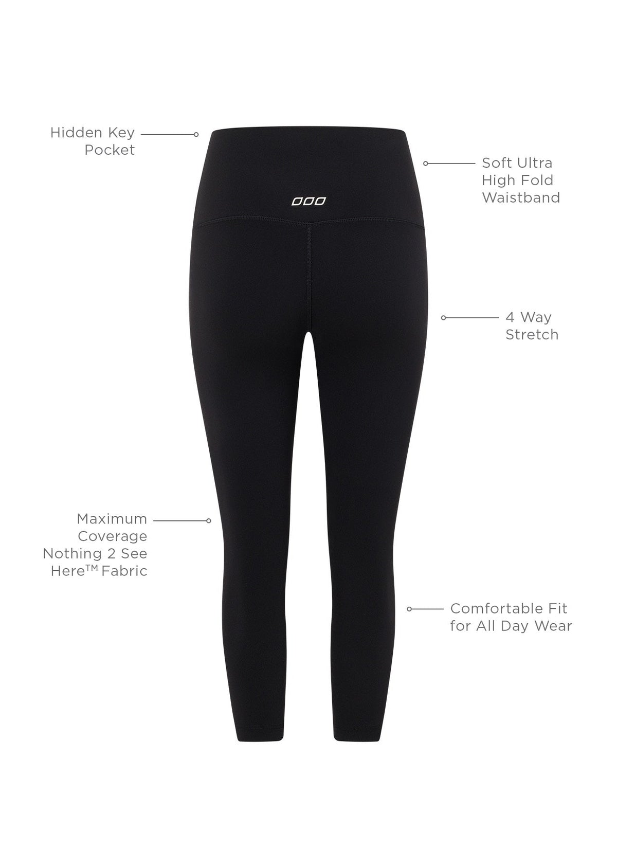 Hi-Fold Lotus 3/4 Leggings
