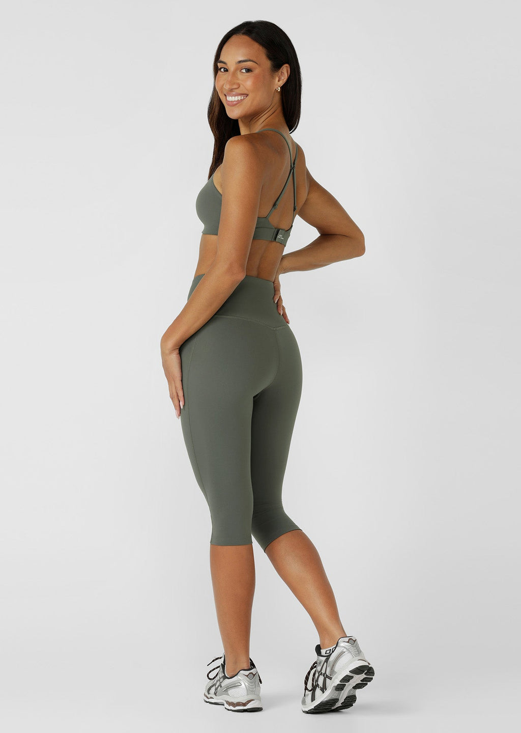 Lotus No Chafe Phone Pocket 3/4 Leggings