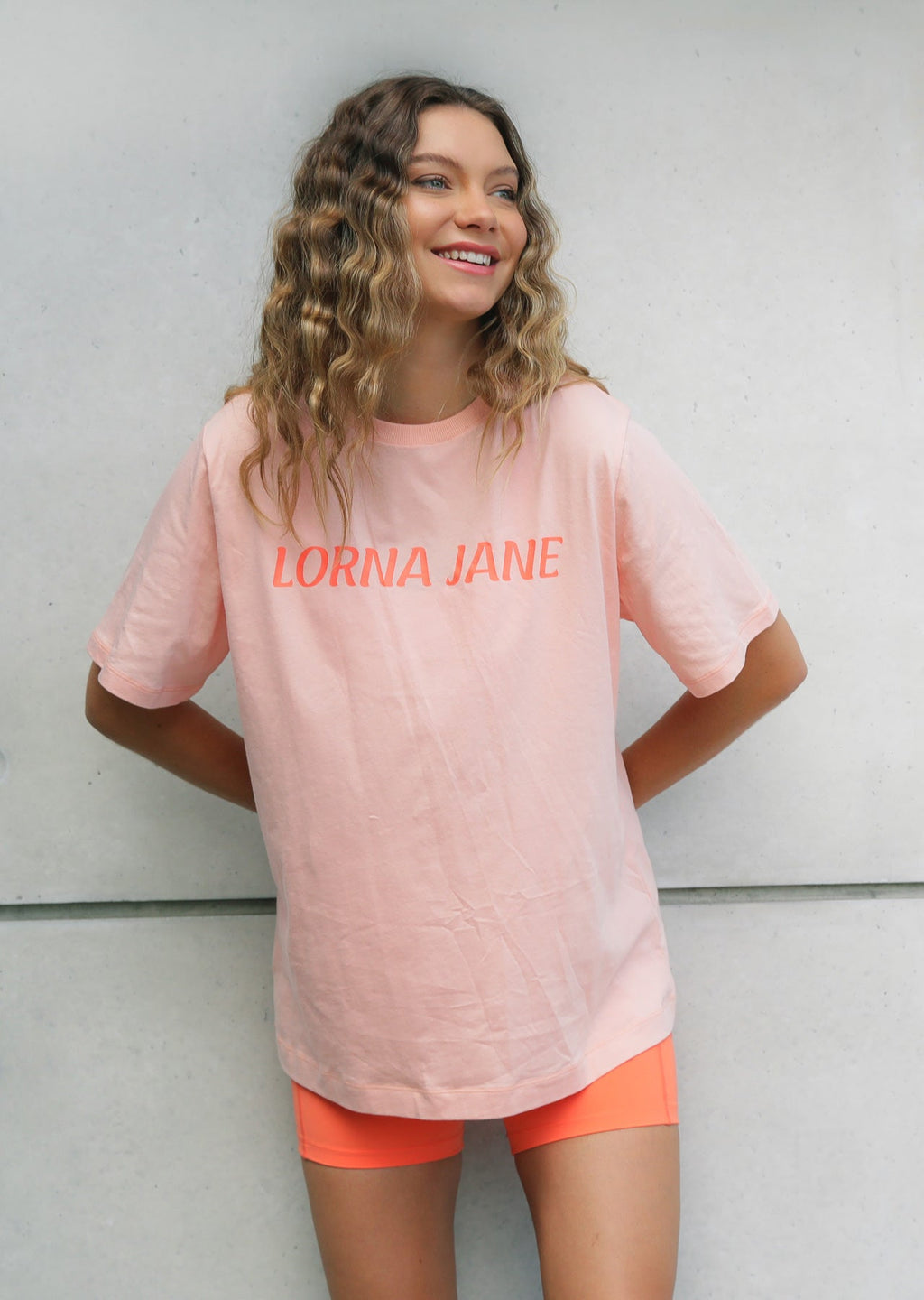 Peachy Active Oversized Tee