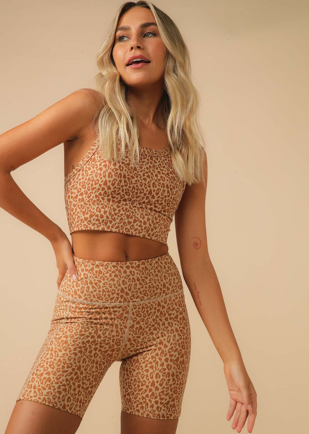 Fearless Cropped Leopard Tank