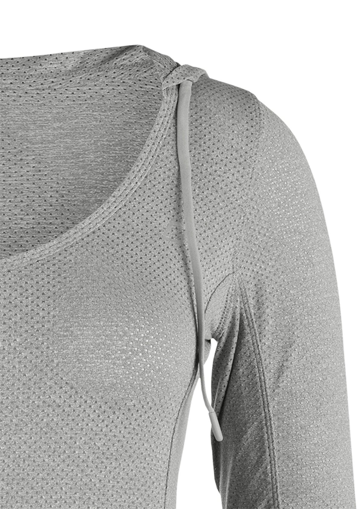 Abbey Hooded Excel L/Slv Top