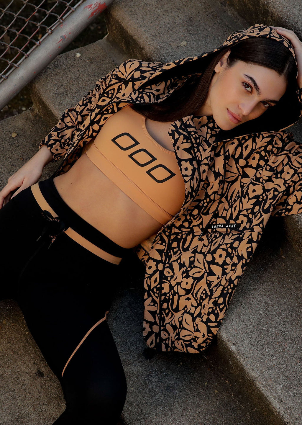 Abstract Floral Active Jacket