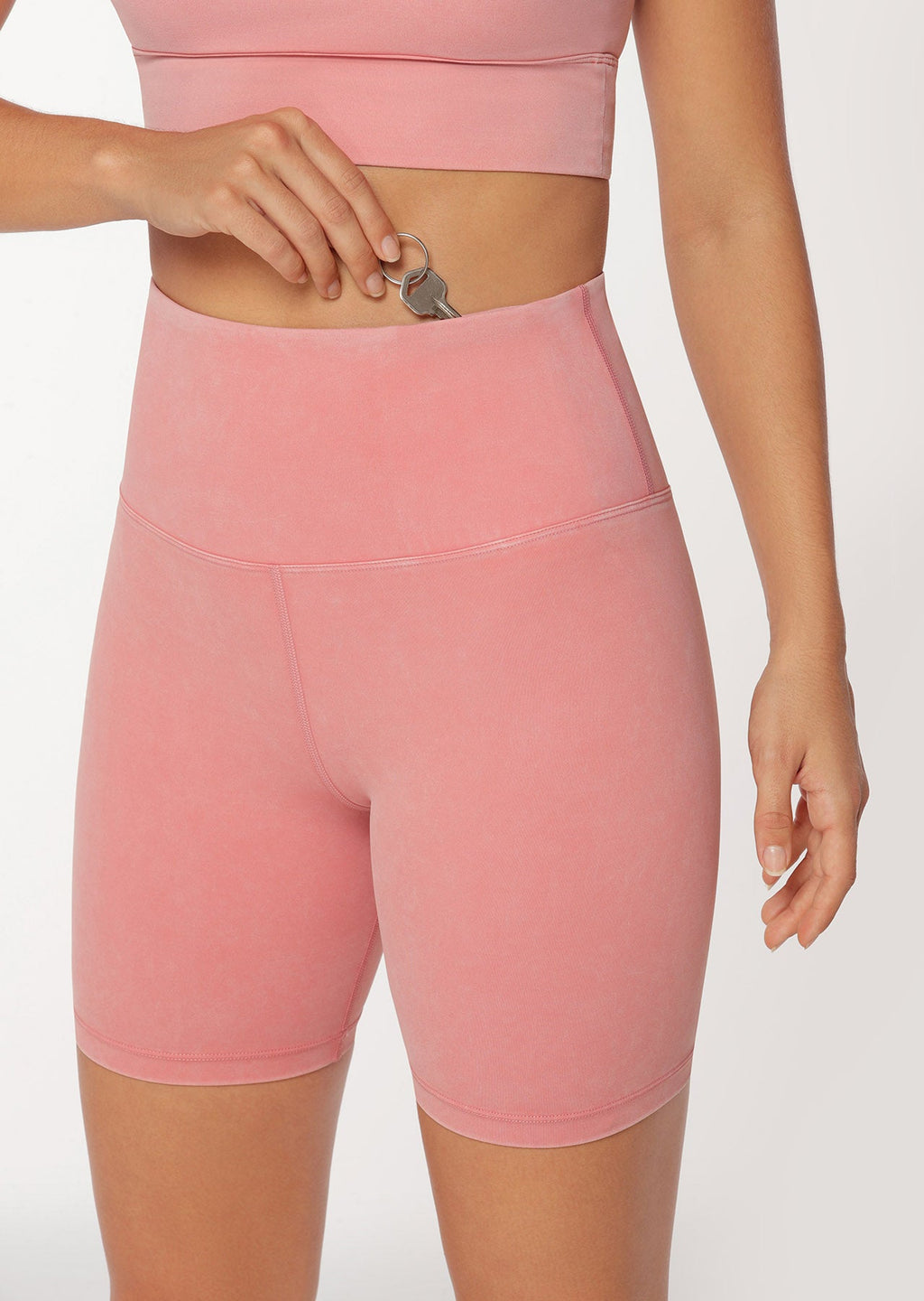 Acid Wash Bike Shorts