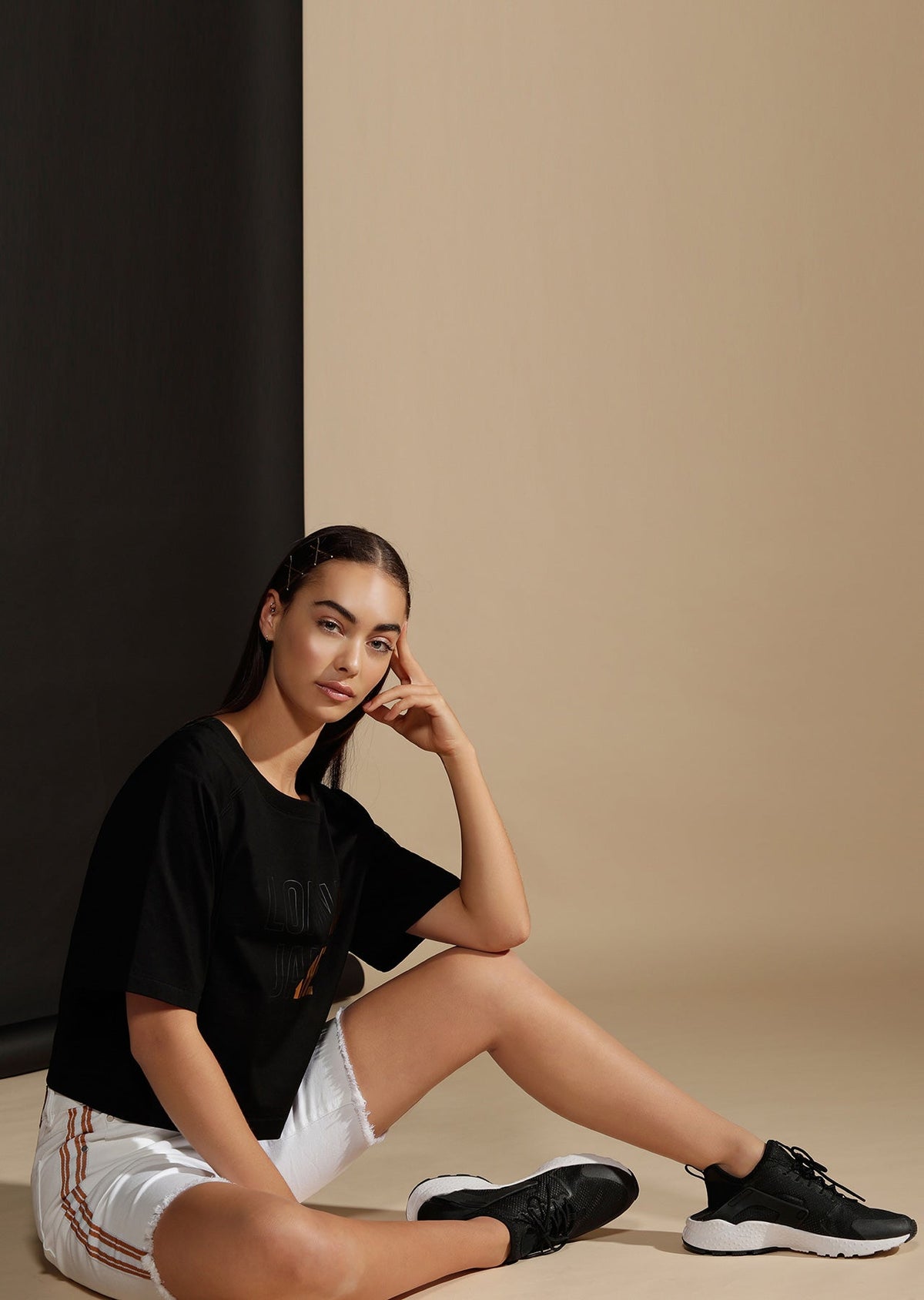 Athleisure Denim Shorts