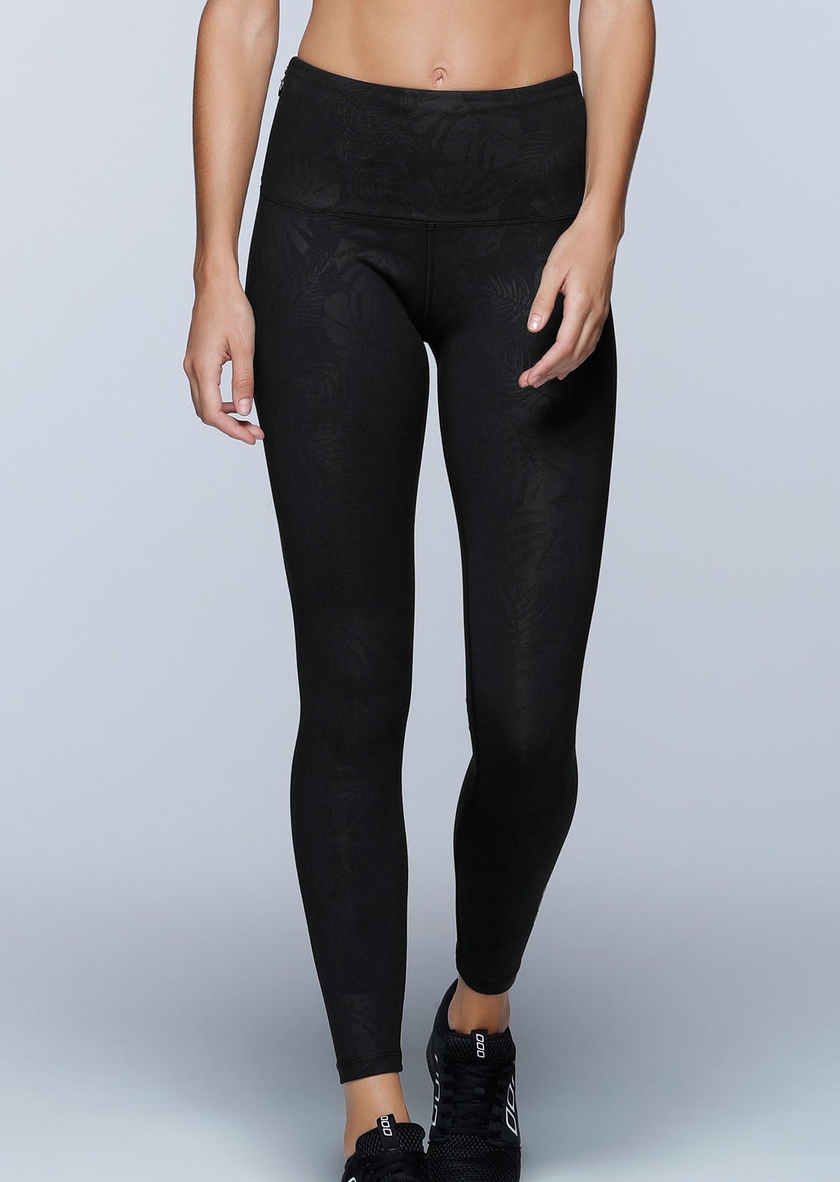 Black Luxe Palm F/L Tight