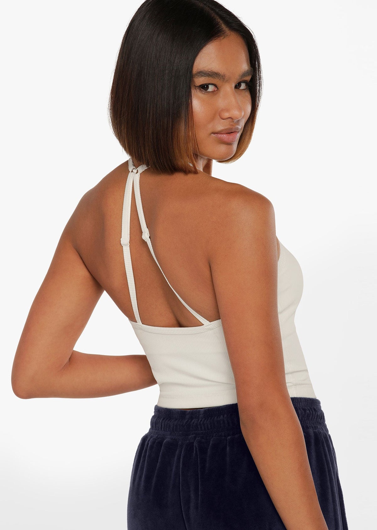 Classic Rib Tank Bra Combo