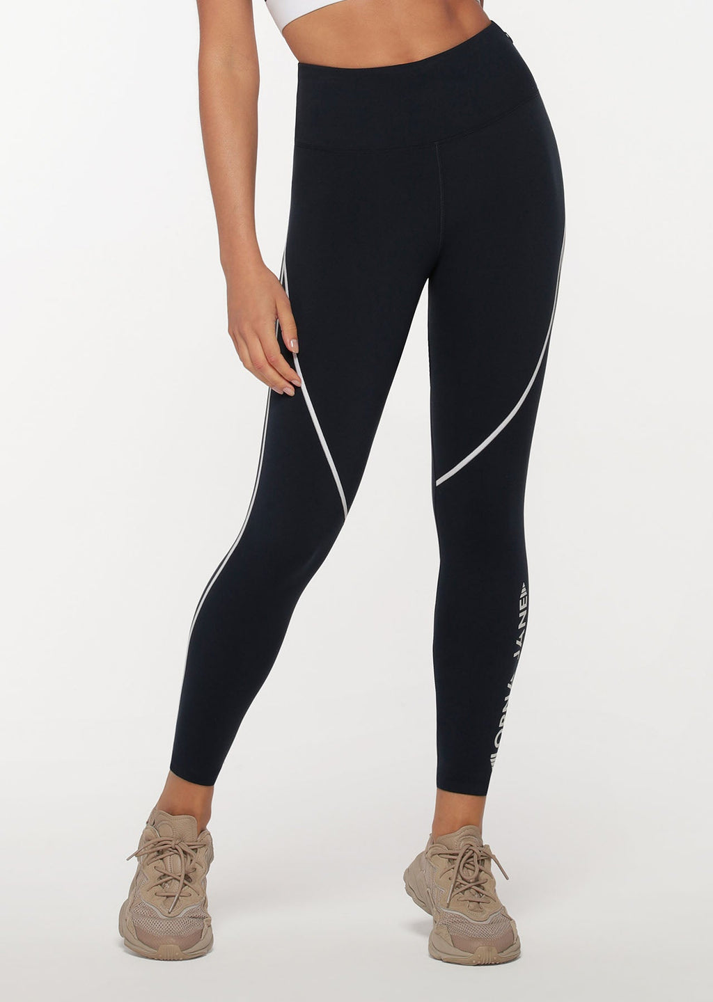 Contrast Stitch Racer Ankle Biter Leggings