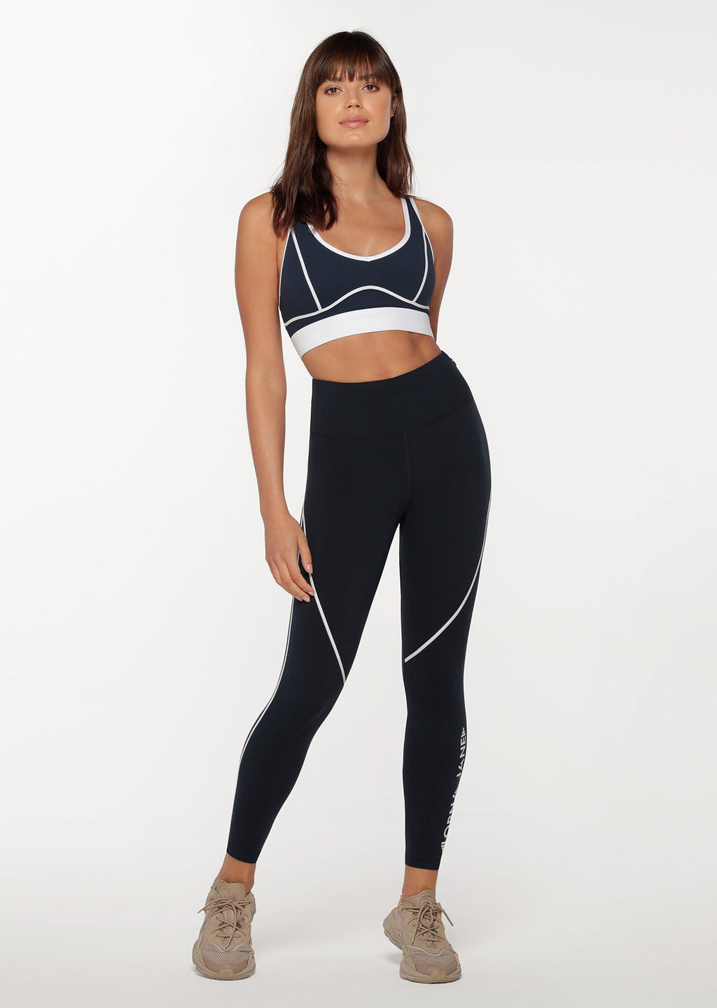 Contrast Stitch Racer Ankle Biter Leggings