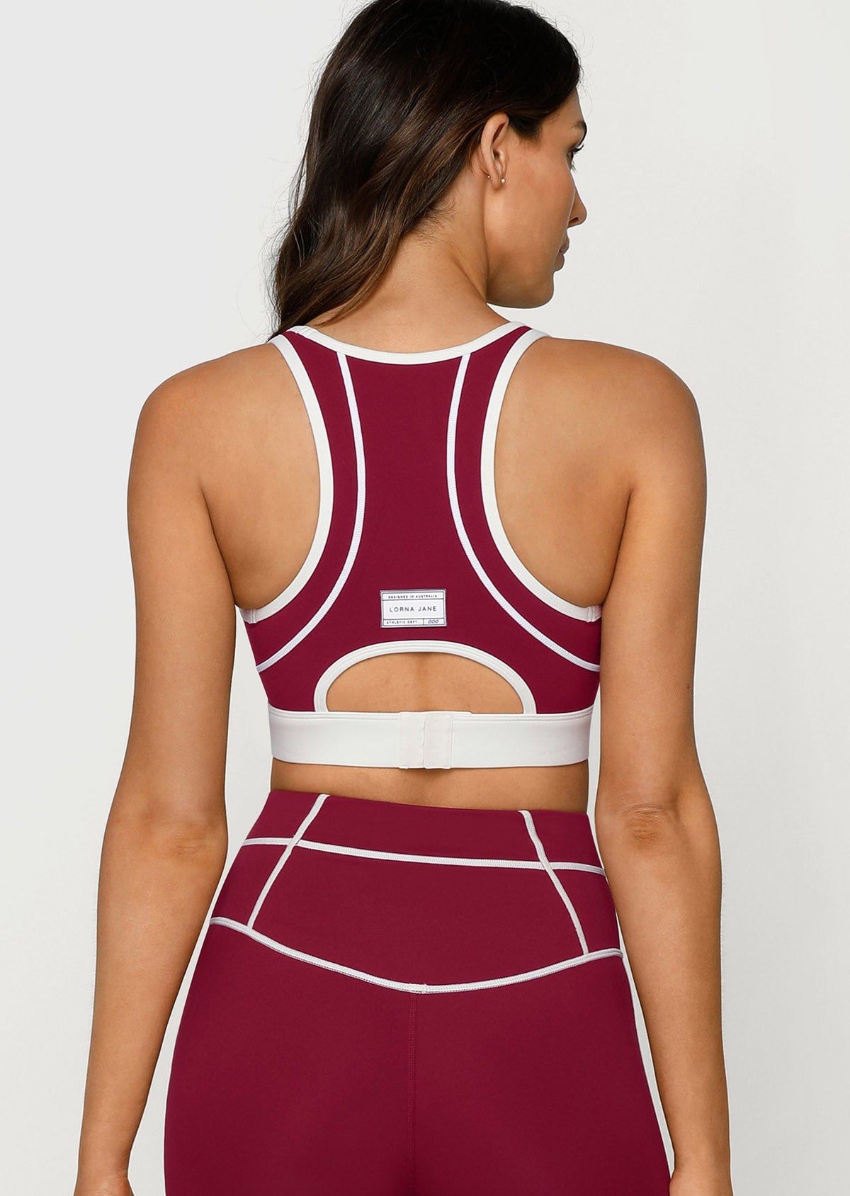 Contrast Racer Sports Bra