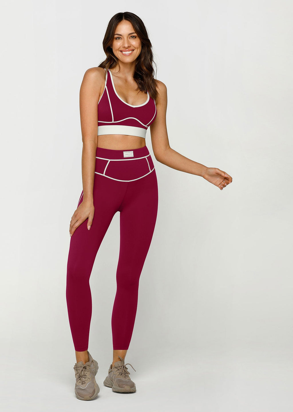 Contrast Racer Sports Bra