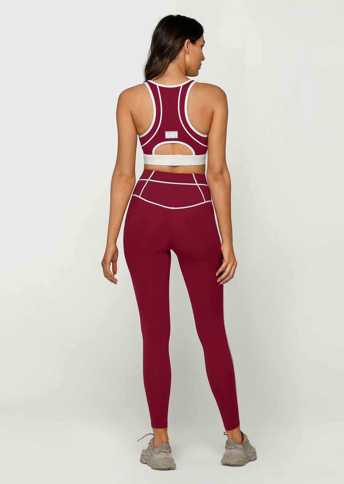 Contrast Racer Sports Bra