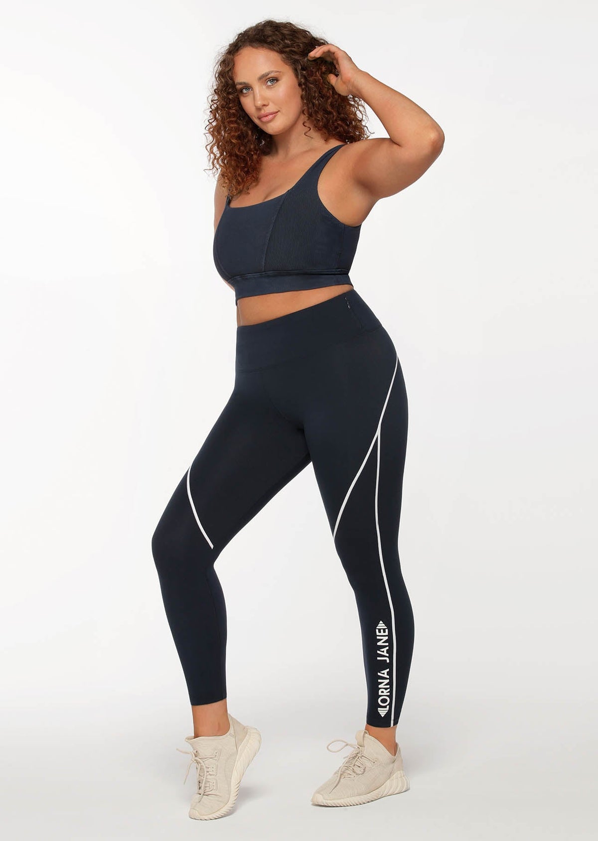 Contrast Stitch Racer Ankle Biter Leggings