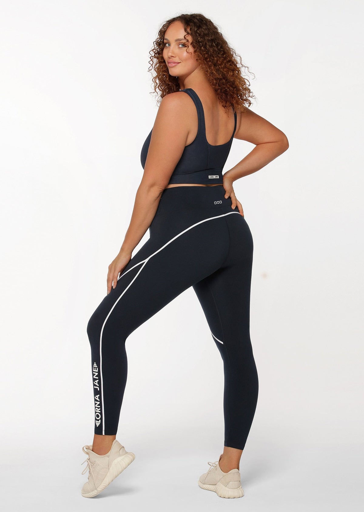 Contrast Stitch Racer Ankle Biter Leggings