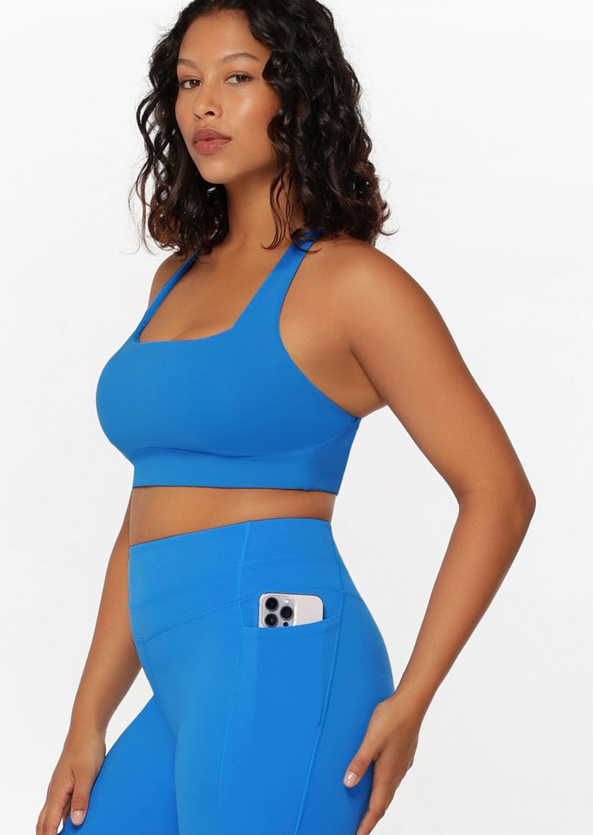 Curved Recycled Sports Bra