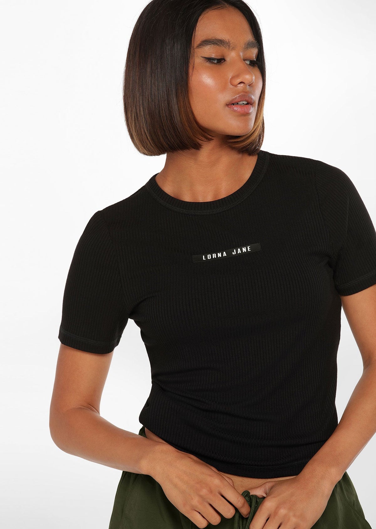 Defining Moment Rib Short Sleeve Top