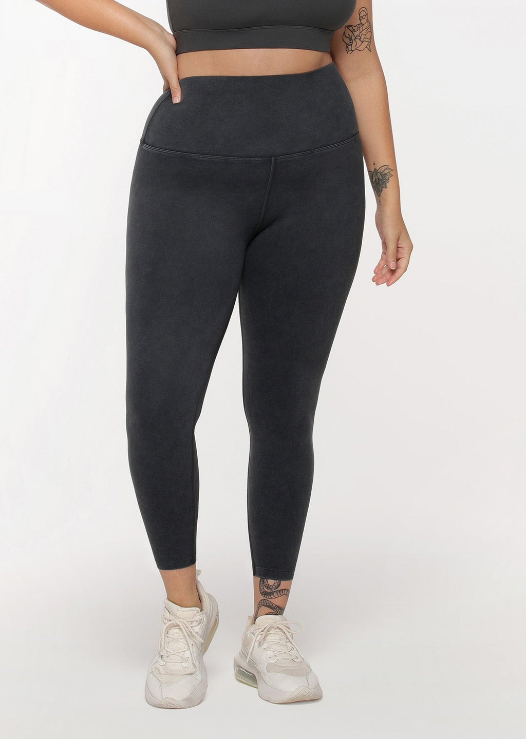 Feel Comfortable Acid Wash Ankle Biter Leggings