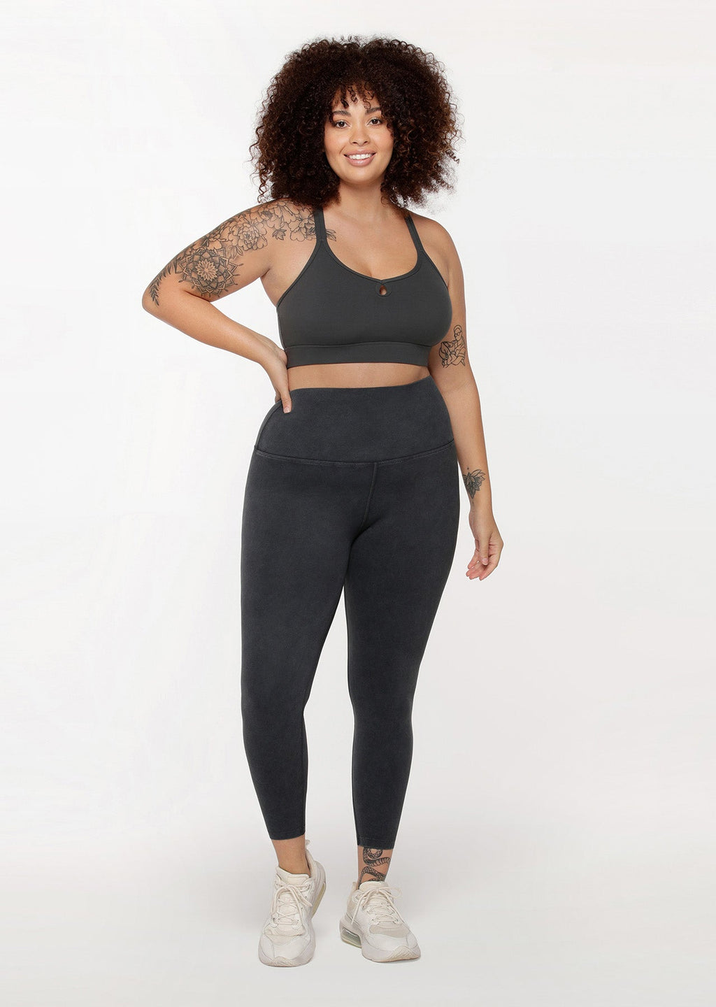 Feel Comfortable Acid Wash Ankle Biter Leggings