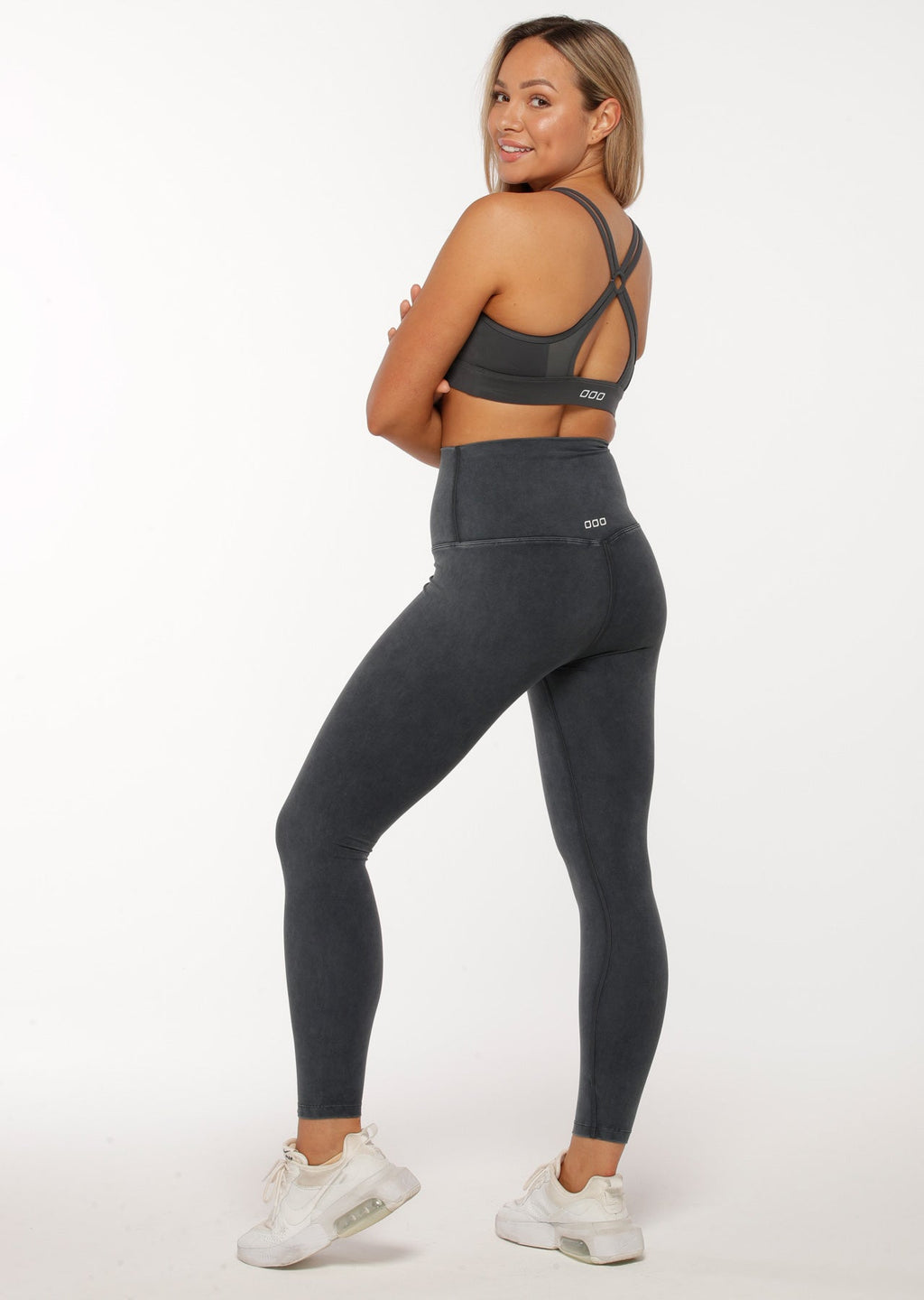 Feel Comfortable Acid Wash Ankle Biter Leggings