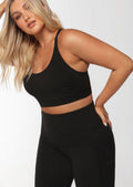 Gathered Panel Sports Bra